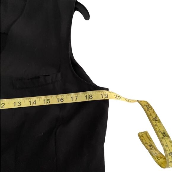 VTG GAP black long Sleeveless midi button down dress size 8 - Picture 8 of 9